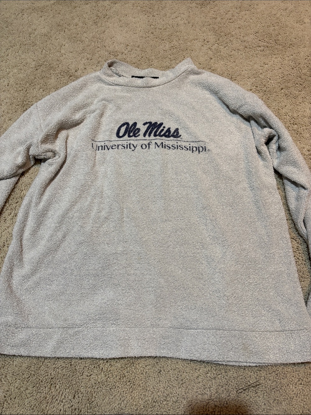 Ole Miss sweatshirt mock neck